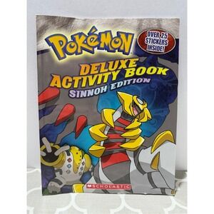 2009 Vintage‎ Pokemon Deluxe Activity Book Sinnoh Edition Stickers Mazes Games